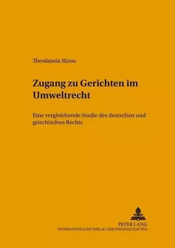 Zugang Zu Gerichten Im Umweltrecht cover