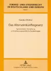 Das Alterseinkuenftegesetz cover