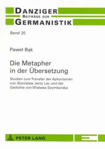 Die Metapher in Der Uebersetzung cover