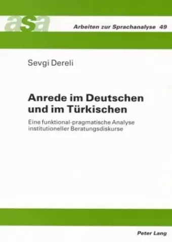 Anrede Im Deutschen Und Im Tuerkischen cover