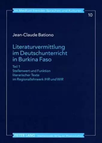 Literaturvermittlung im Deutschunterricht in Burkina Faso cover