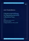 Literaturvermittlung im Deutschunterricht in Burkina Faso cover