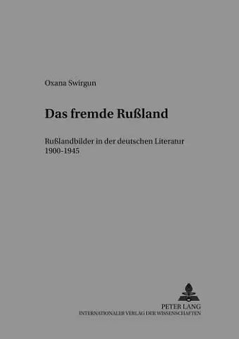 Das Fremde Rußland cover