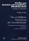 Die Unmittelbare Drittwirkung Der Grundfreiheiten cover