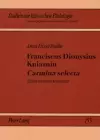 Franciscus Dionysius Kniaznin «Carmina Selecta» cover