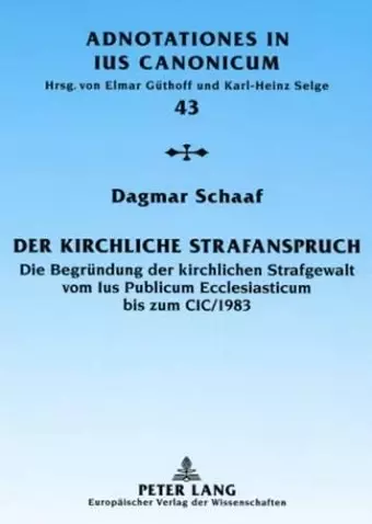 Der Kirchliche Strafanspruch cover