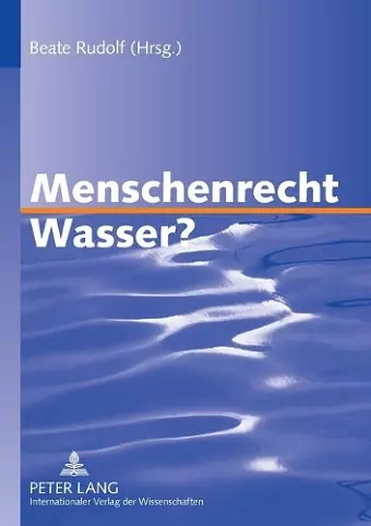 Menschenrecht Wasser? cover