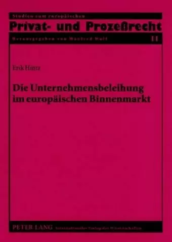 Die Unternehmensbeleihung Im Europaeischen Binnenmarkt cover