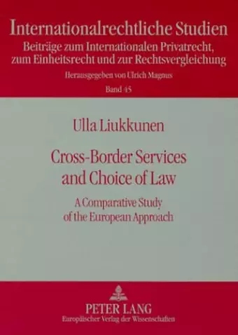 Cross-Border Services and Choice of Law cover