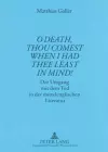 «O Death, Thou Comest When I Had Thee Least in Mind!» cover