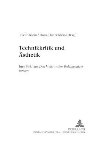 Technikkritik und Aesthetik cover