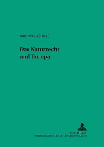 Das Naturrecht Und Europa cover