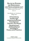 Development of Educational Paradigms: Theory and Practice Entwicklung Erziehungswissenschaftlicher Paradigmen: Theorie Und Praxis cover