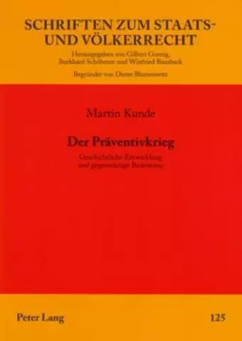 Der Praeventivkrieg cover