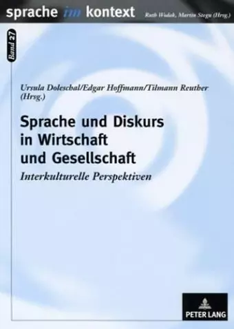 Sprache und Diskurs in Wirtschaft und Gesellschaft cover