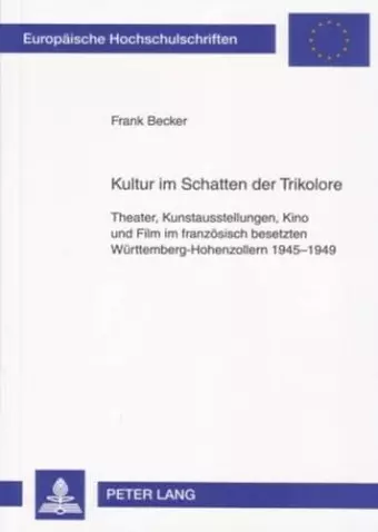 Kultur Im Schatten Der Trikolore cover