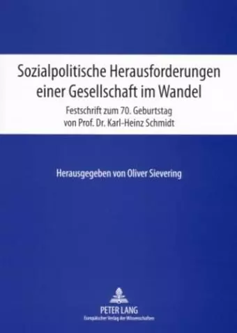 Sozialpolitische Herausforderungen Einer Gesellschaft Im Wandel cover