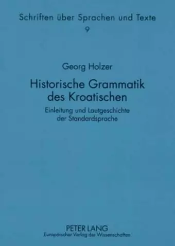 Historische Grammatik Des Kroatischen cover