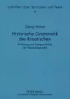 Historische Grammatik Des Kroatischen cover