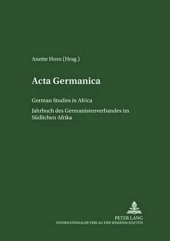 ACTA Germanica cover