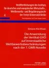 Die Anwendung Der Vertikal-Gvo Auf Innerstaatliche Wettbewerbsbeschraenkungen Nach Der 7. Gwb-Novelle cover