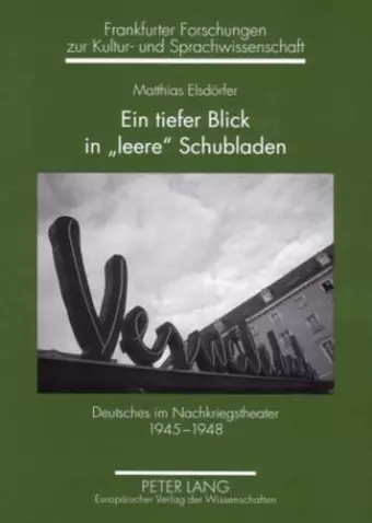 Ein Tiefer Blick in «Leere» Schubladen cover