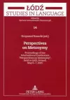 Perspectives on Metonymy cover