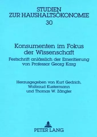 Konsumenten Im Fokus Der Wissenschaft cover