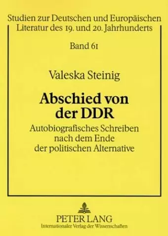 Abschied Von Der Ddr cover