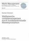 Wettbewerbsvorteilsmanagement Durch Kundenindividuelle Massenproduktion cover