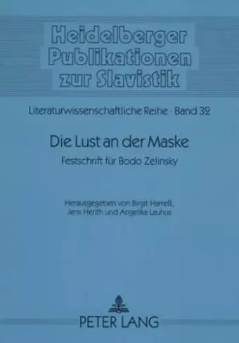 Die Lust an Der Maske cover