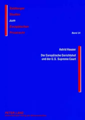 Der Europaeische Gerichtshof Und Der U.S. Supreme Court cover