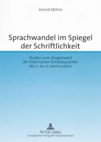 Sprachwandel Im Spiegel Der Schriftlichkeit cover