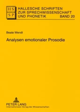 Analysen Emotionaler Prosodie cover