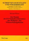 Das Mandat Des Un-Sonderberichterstatters Ueber Religions- Oder Weltanschauungsfreiheit cover