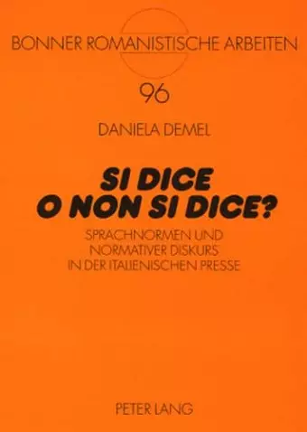 «Si Dice O Non Si Dice?» cover