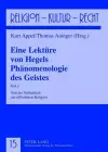 Eine Lektuere Von Hegels Phaenomenologie Des Geistes cover