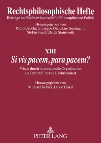 «Si VIS Pacem, Para Pacem?» cover