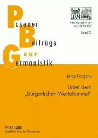 Unter Dem «Buergerlichen Wertehimmel» cover