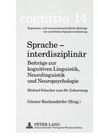 Sprache - Interdisziplinaer cover