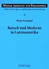 Barock Und Moderne in Lateinamerika cover