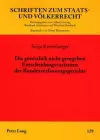 Die Gesetzlich Nicht Geregelten Entscheidungsvarianten Des Bundesverfassungsgerichts cover