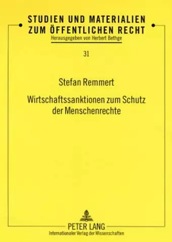 Wirtschaftssanktionen Zum Schutz Der Menschenrechte cover