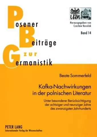 Kafka-Nachwirkungen in Der Polnischen Literatur cover