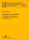 Persuasion Und Prosodie cover