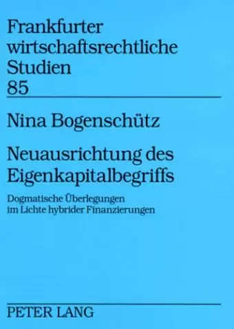 Neuausrichtung Des Eigenkapitalbegriffs cover