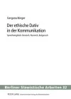 Der Ethische Dativ in Der Kommunikation cover