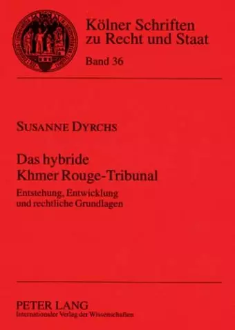 Das Hybride Khmer Rouge-Tribunal cover