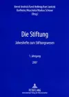 Die Stiftung cover