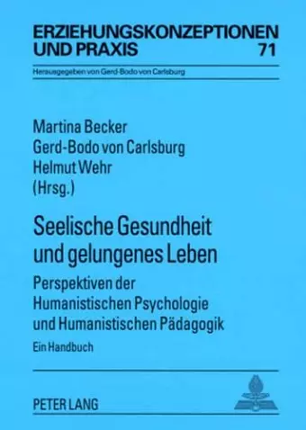 Seelische Gesundheit Und Gelungenes Leben cover